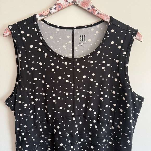 TITLE NINE Buttah Dress in Black/White Celestial Polka Dots Women’s Size XL - Picture 2 of 9